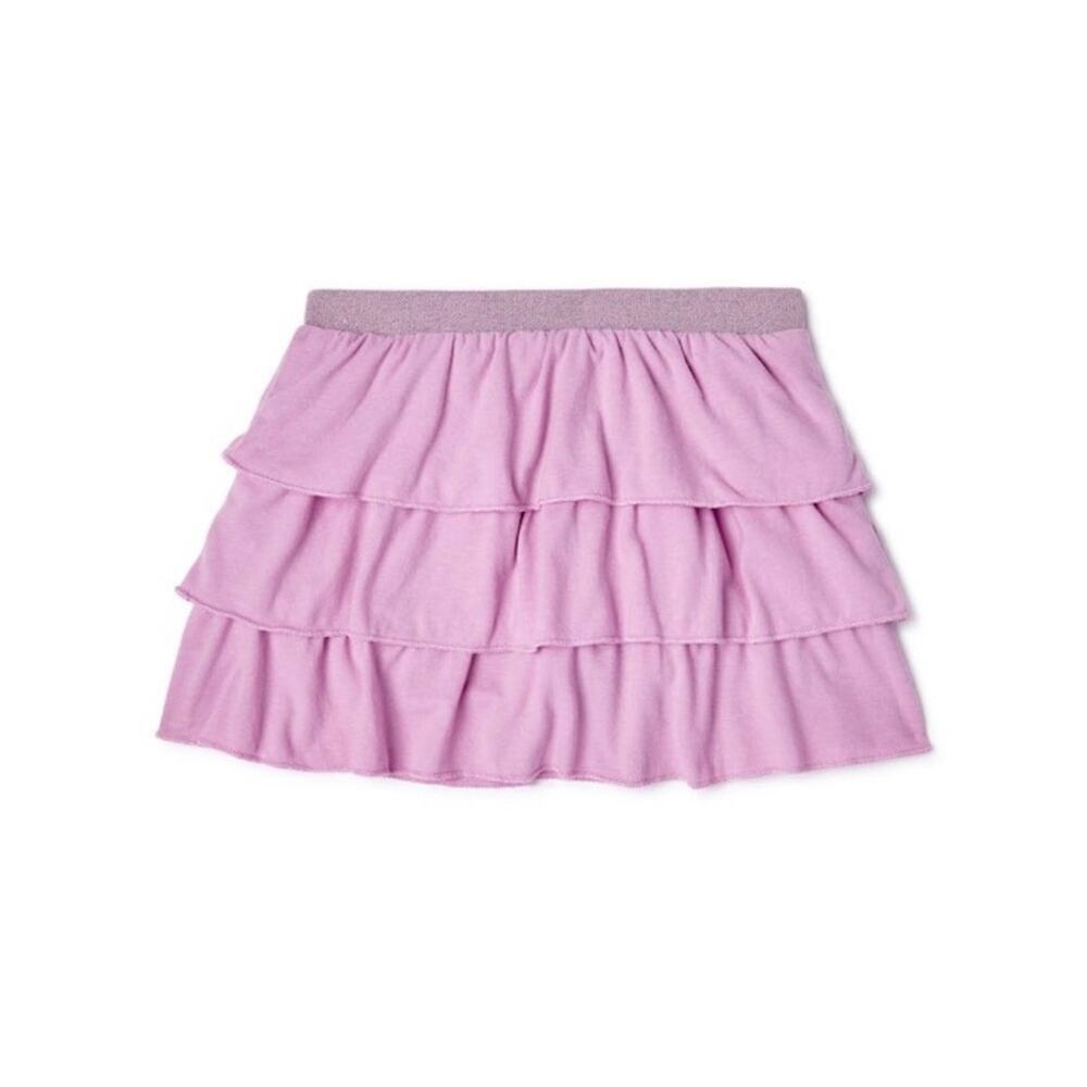 365 Kids Garanimals Girls' Solid 3-Tier Scooter Skort purple pull on Size 4